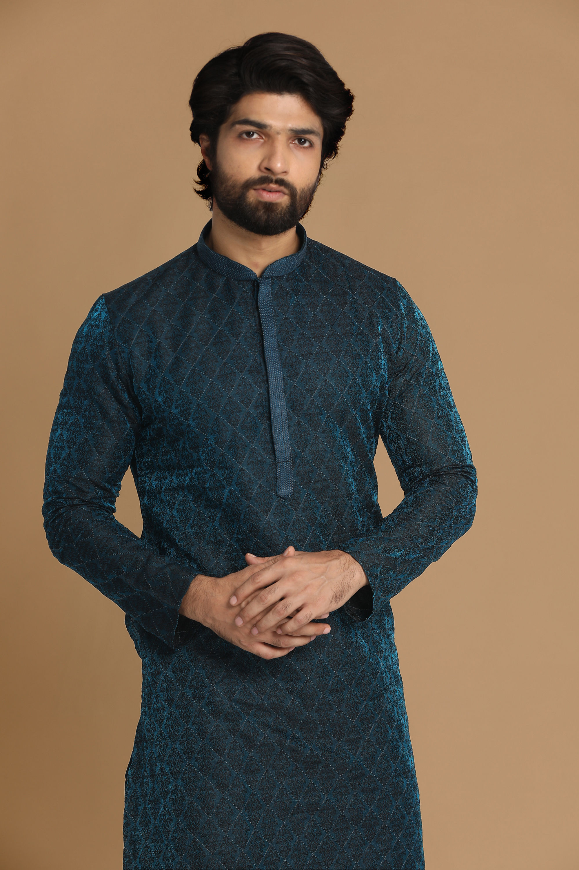 Manyavar Men Classy Feroze Kurta Pajama