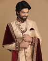 Manyavar Men Regal Fawn Sherwani Set