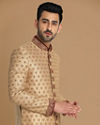 Manyavar Men Flambouyant Fawn Sherwani