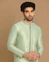 Manyavar Men Subtle Light Green Kurta Pajama