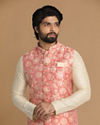 alt message - Manyavar Men Elegant Gajaree Jacket image number 0