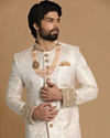 Manyavar Men Subtle Pink Wedding Sherwani