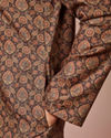 Manyavar Men Dark Brown Printed Kurta