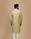 Manyavar Men Light Green Solid Kurta Set