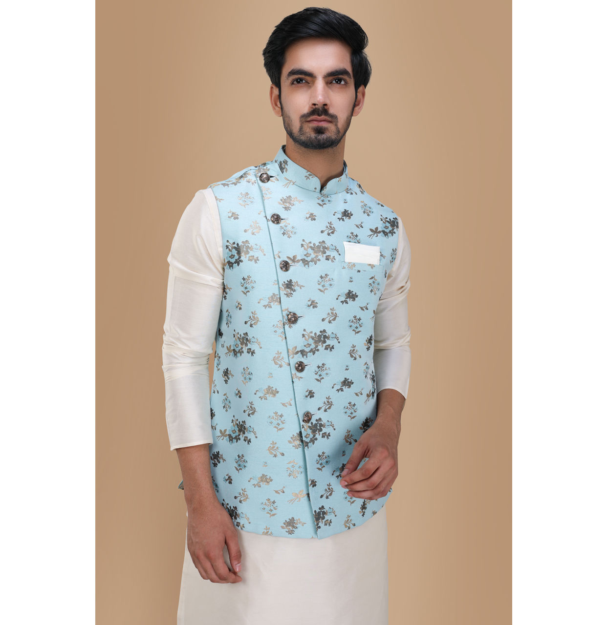 Manyavar Men Achkan Style Kurta Jacket Set