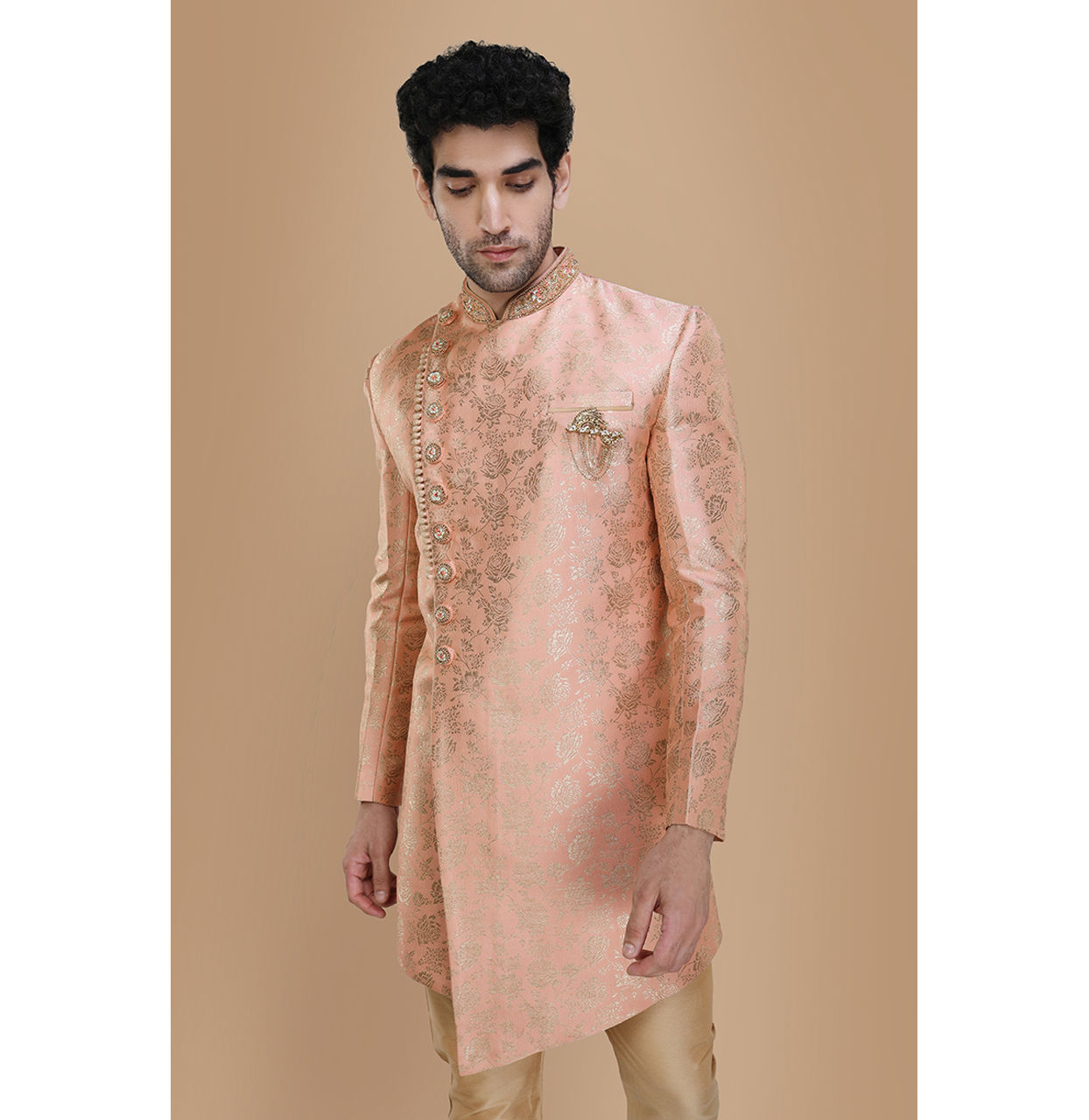Manyavar Men Impressive Gajaree Indo Western Set