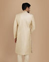 Manyavar Men Biscuit Color Indian Sherwani