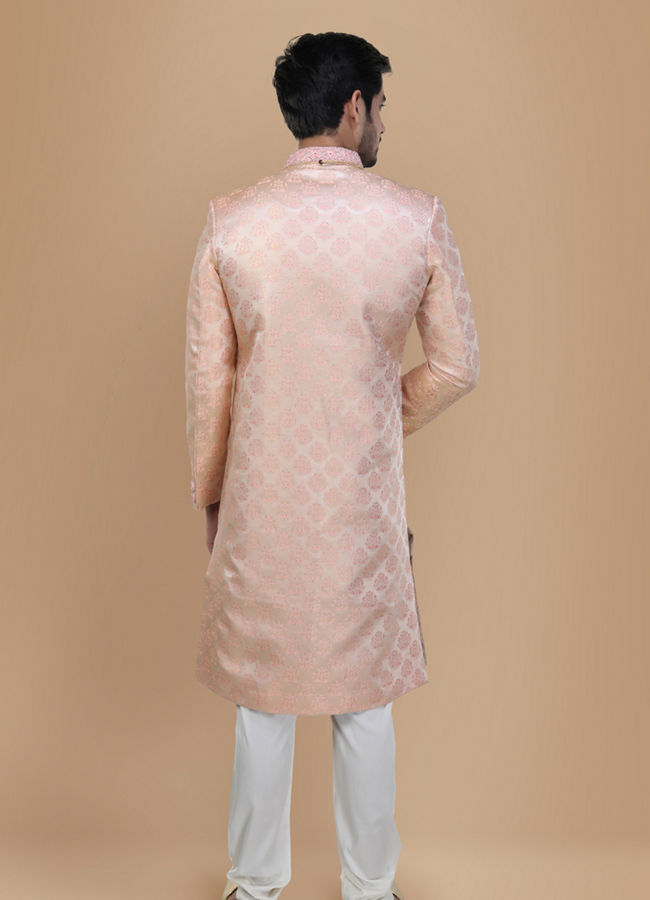 alt message - Manyavar Men Royal Rani Sherwani Suit image number 2