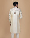 alt message - Manyavar Men Floral Designer Sherwani For Groom image number 2