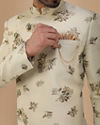 Manyavar Men Aristocratic Pista Indo Western Set image number 1