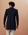 Manyavar Men Dark Blue Achkan Indo Western