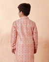 Boys Gajaree Jacquard Kurta Set image number 2