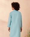 Boys Powder Blue Kurta Set image number 2