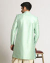 alt message - Manyavar Men Grandiose Green Indo Western Set image number 2