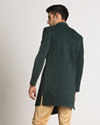 Manyavar Men Emerald Green Achkan Indo Western
