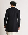 Manyavar Men Prussian Blue Indo Western Set