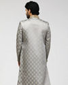 Manyavar Men Gorgeous Grey Sherwani