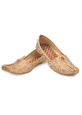 Manyavar Boys Adorable Fawn Kids Jooti
