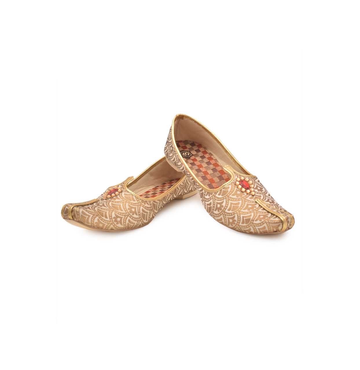 Manyavar Boys Adorable Fawn Kids Jooti