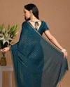 alt message - Mohey Women Ravishing Blue Saree image number 2