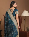 Mohey Women Sensuous Blue Saree image number 2