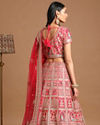 Mohey Women Ravishing Rani Pink Bridal Lehenga