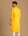 alt message - Manyavar Men Contemporary Yellow Kurta Pajama image number 2