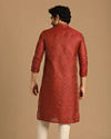 Manyavar Men Smart Fit Maroon Kurta Pajama