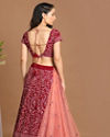 Mohey Women Enchanting Wine Lehenga