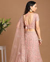 alt message - Mohey Women Playful Pink Lehenga image number 3