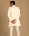 Manyavar Men Pristine White Indo Western