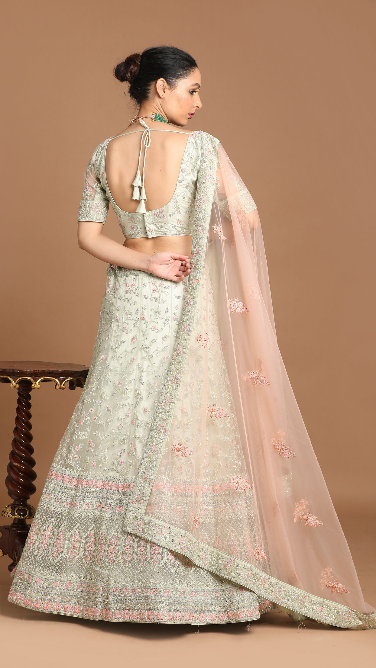 Mohey Women Playful Pista Lehenga