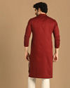 Manyavar Men Dapper Maroon Kurta Set