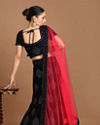 Mohey Women Luxurious Indigo Blue Velvet Lehenga