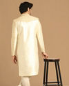 Manyavar Men Sea Shell White Sherwani