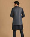 alt message - Manyavar Men Feroze Blue Indo Western Set image number 2