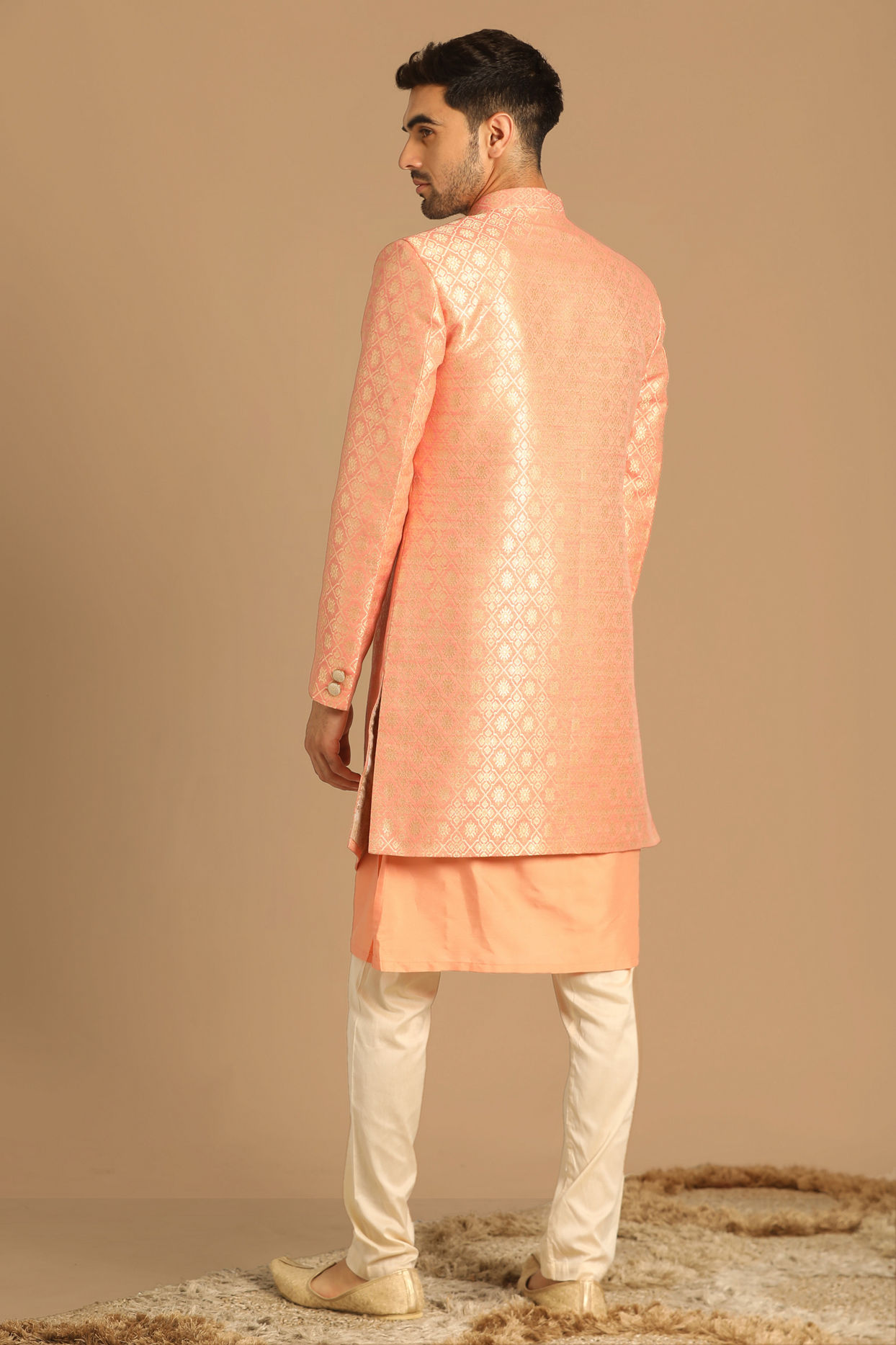Manyavar Men Pristine Gajaree Indo Western