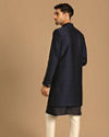 Manyavar Men Sophisticated Feroze Blue Indo Western