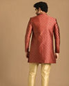 Manyavar Men Modish Maroon Indo Western