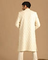 Manyavar Men Princely Cream And Gajaree Sherwani