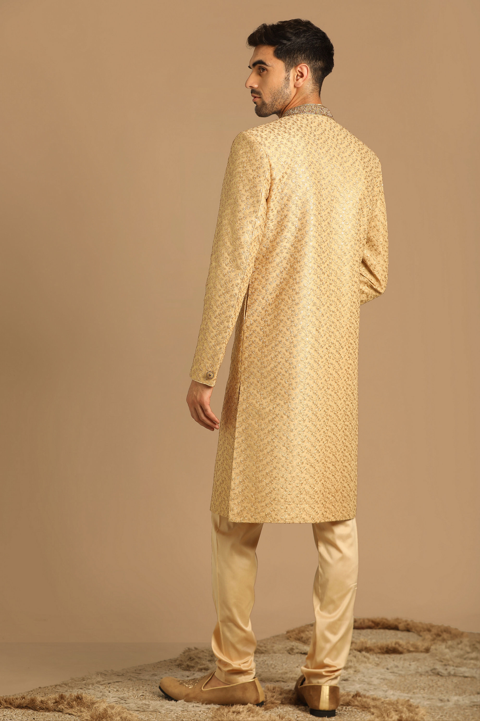 Manyavar Men Fabulous Fawn Sherwani