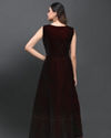 alt message - Mohey Women Luxurious Wine Gown image number 2