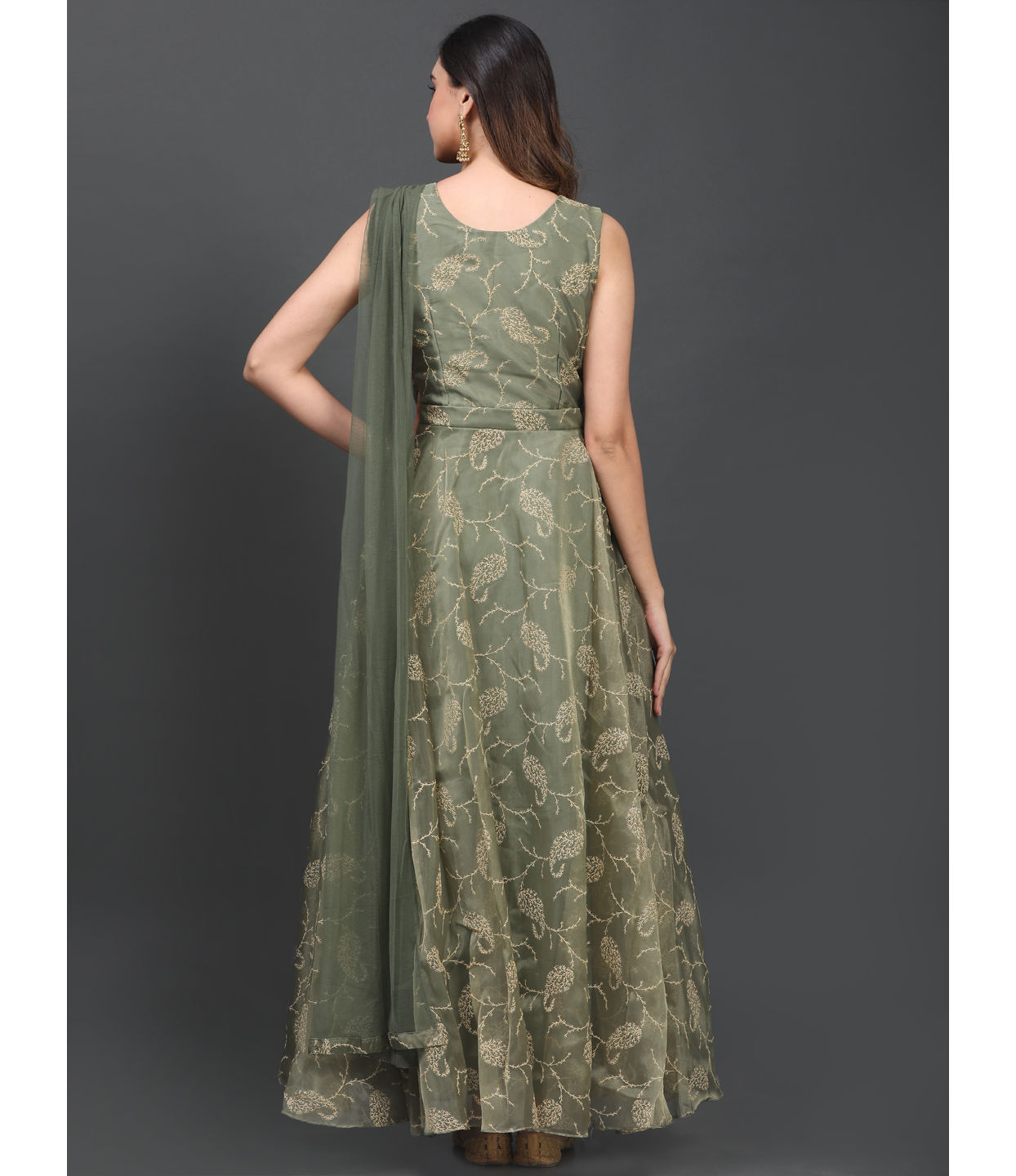 Mohey Women Gorgeous Green Gown