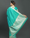 alt message - Mohey Women Desirable Dark Green Saree image number 2