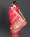 Mohey Women Sublime Rani Pink Saree