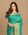 Mohey Women Sensational Sea Green Saree image number 1