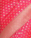 Mohey Women Enchanting Rani Pink Saree