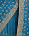 Enigmatic Blue Saree image number 2