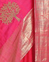 alt message - Mohey Women Traditional Rani Weaved Saree image number 1