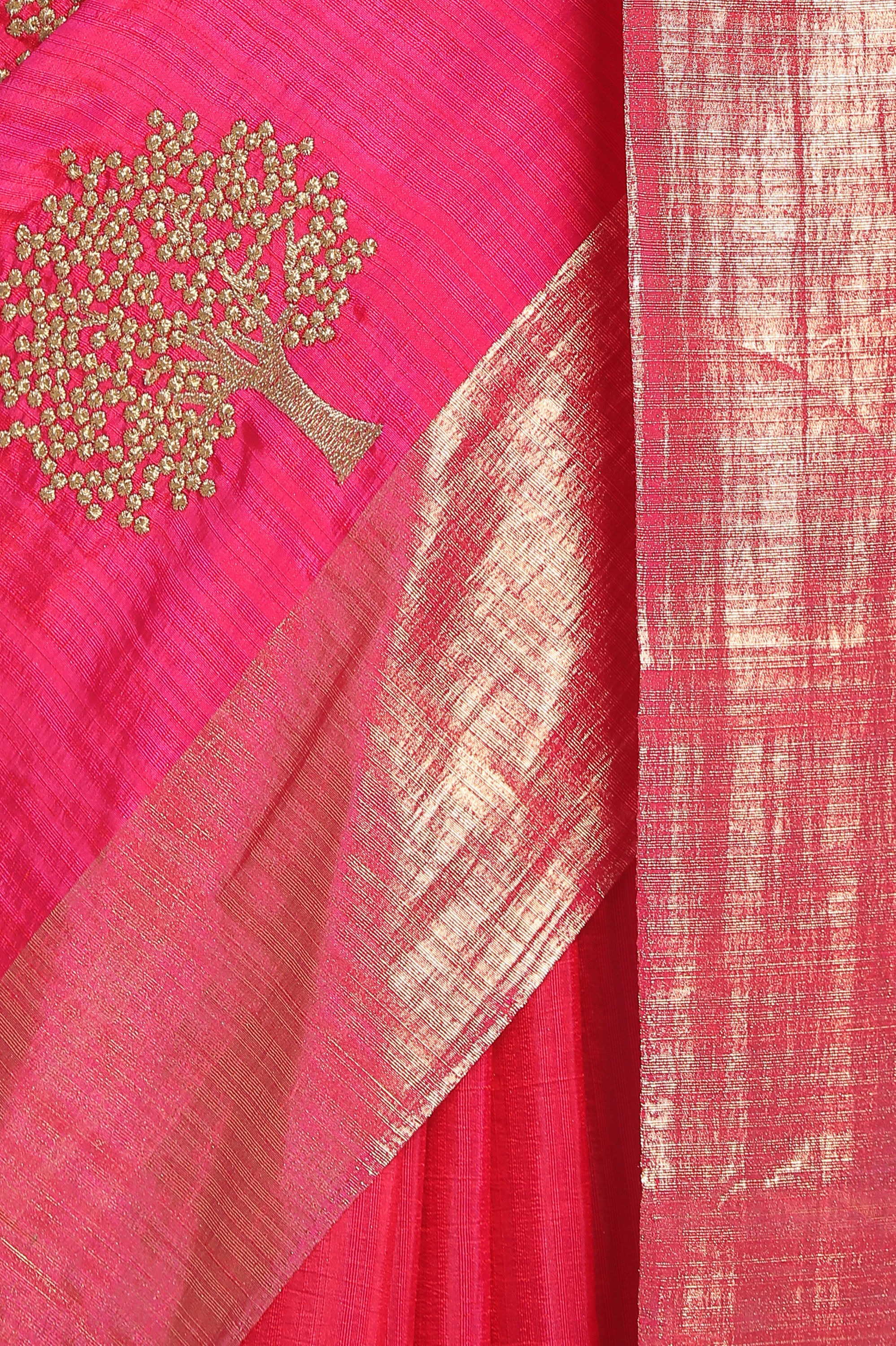 Mohey Women Traditional Rani Weaved Saree